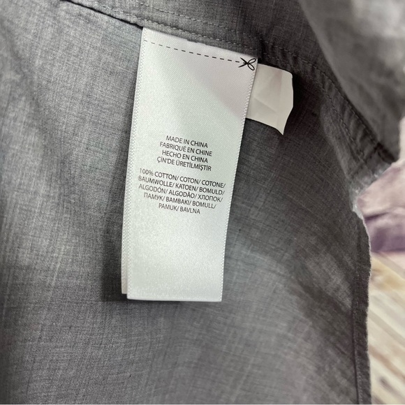 Polo Ralph Lauren Gray Button Front Long Sleeve Shirt - Picture 6 of 8